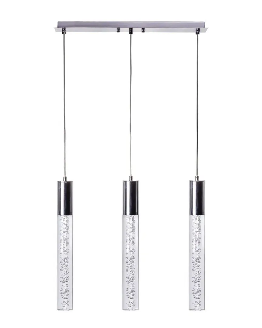 Sparkling Night Cylinder Chandelier - Chrome