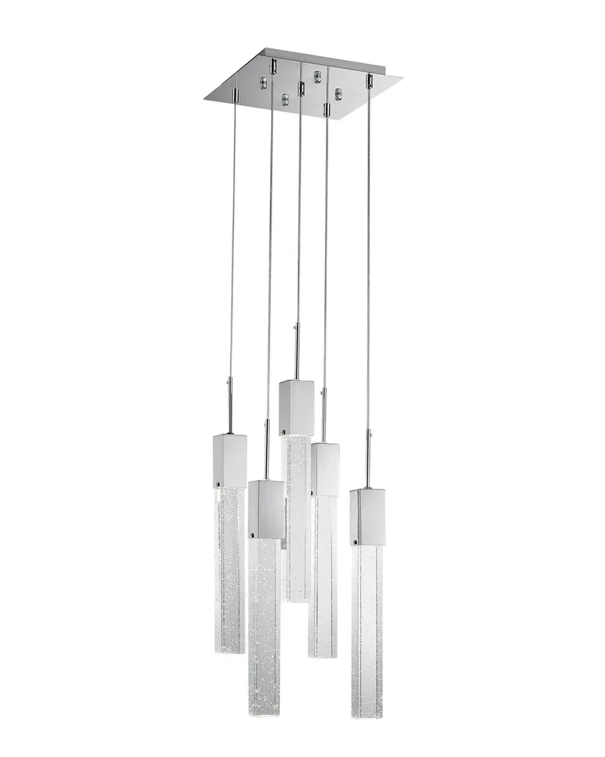 Sparkling Night Five Light Chandelier - Chrome