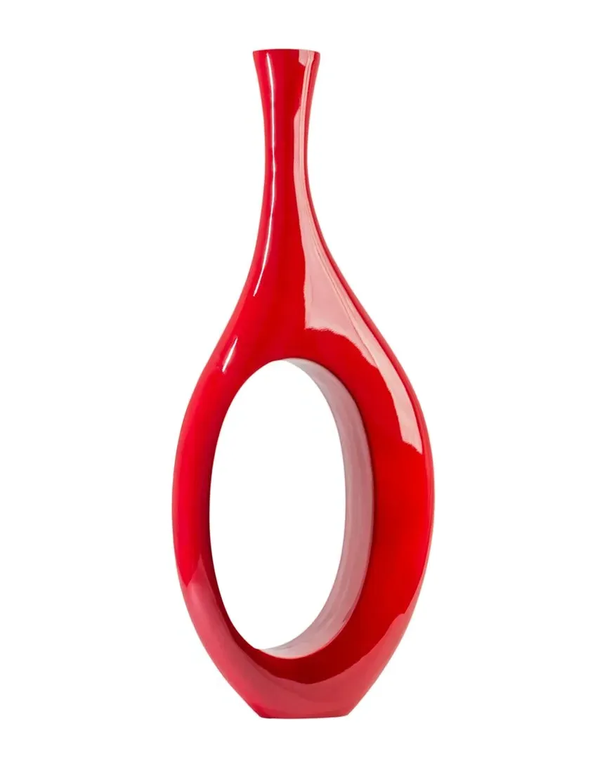 Trombone Vase - Red, Resin image