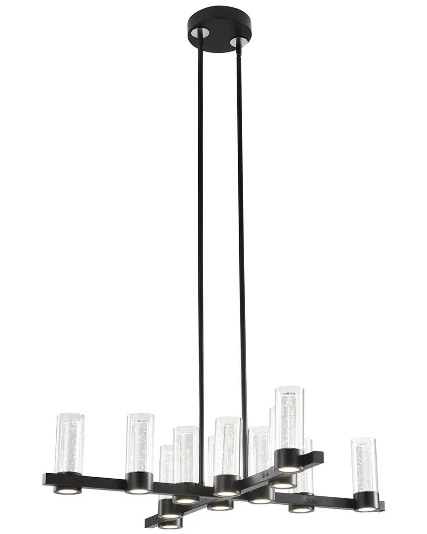 Victory 12-Light LED Chandelier - Black, Aluminum image