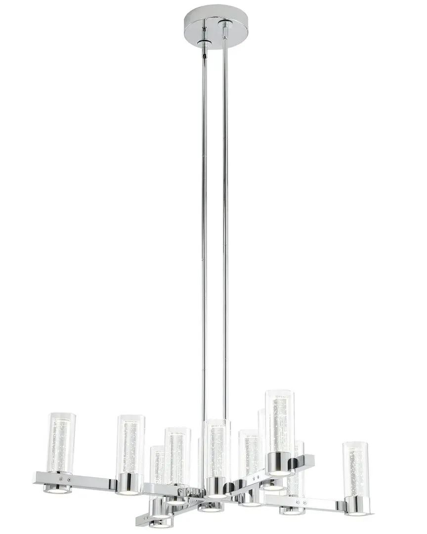 Victory 12-Light LED Chandelier - Silver, Aluminum