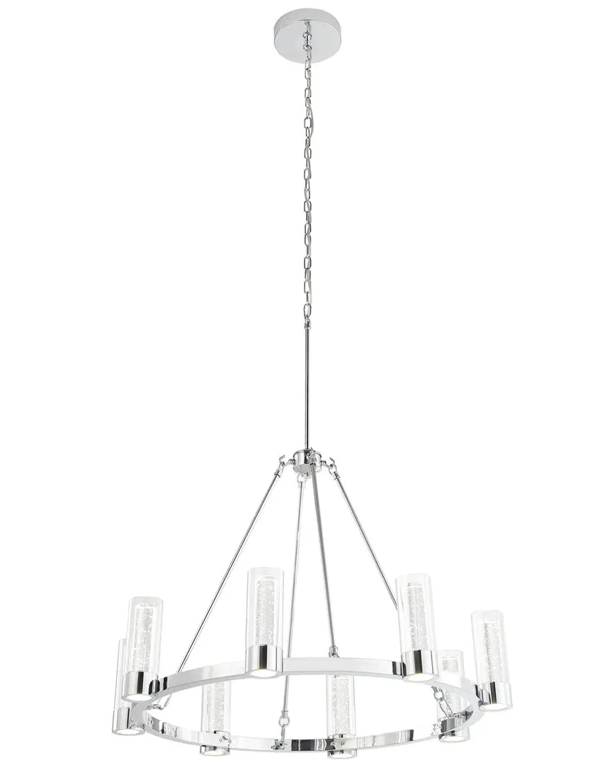 Victory 8-Light LED Chandelier - Silver, Aluminum image