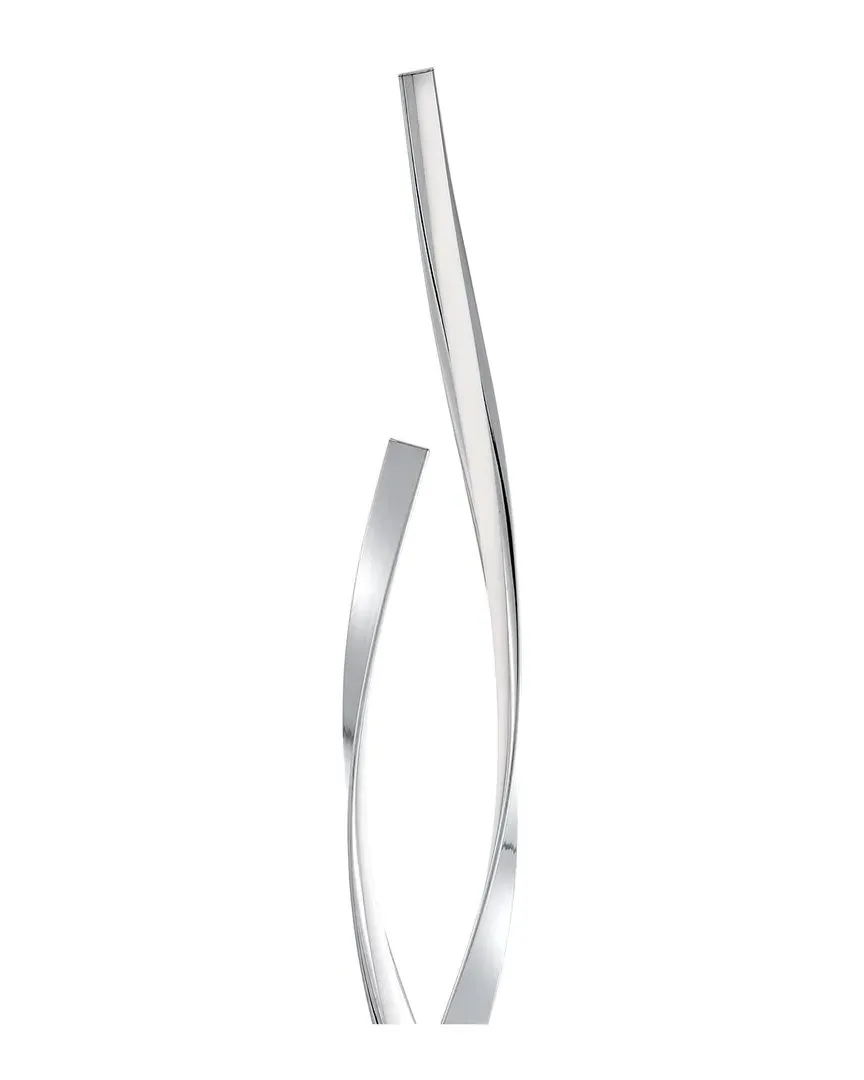 Vienna LED 55in Tall Floor Lamp - Chrome, Aluminum