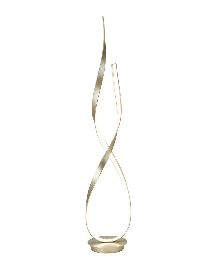 Vienna LED 55in Tall Floor Lamp - Gold, Aluminum