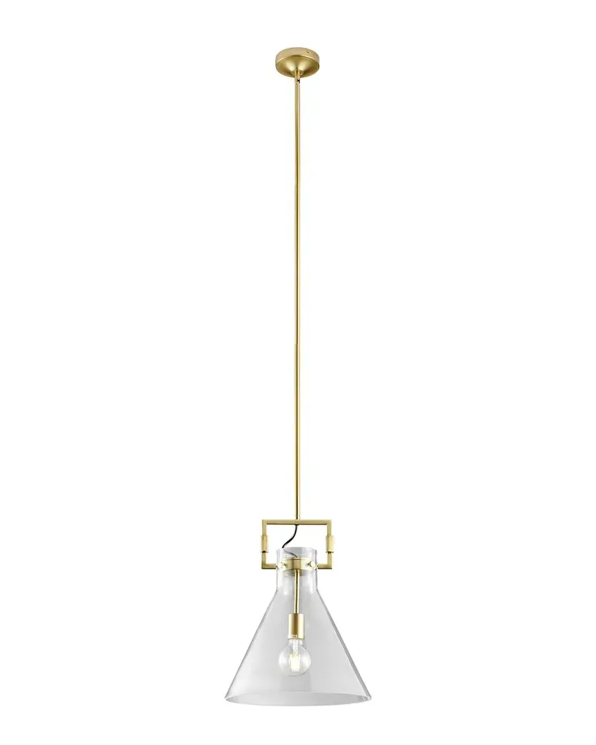 Helios Cone-Shaped Pendant Light - Gold, Metal Acrylic