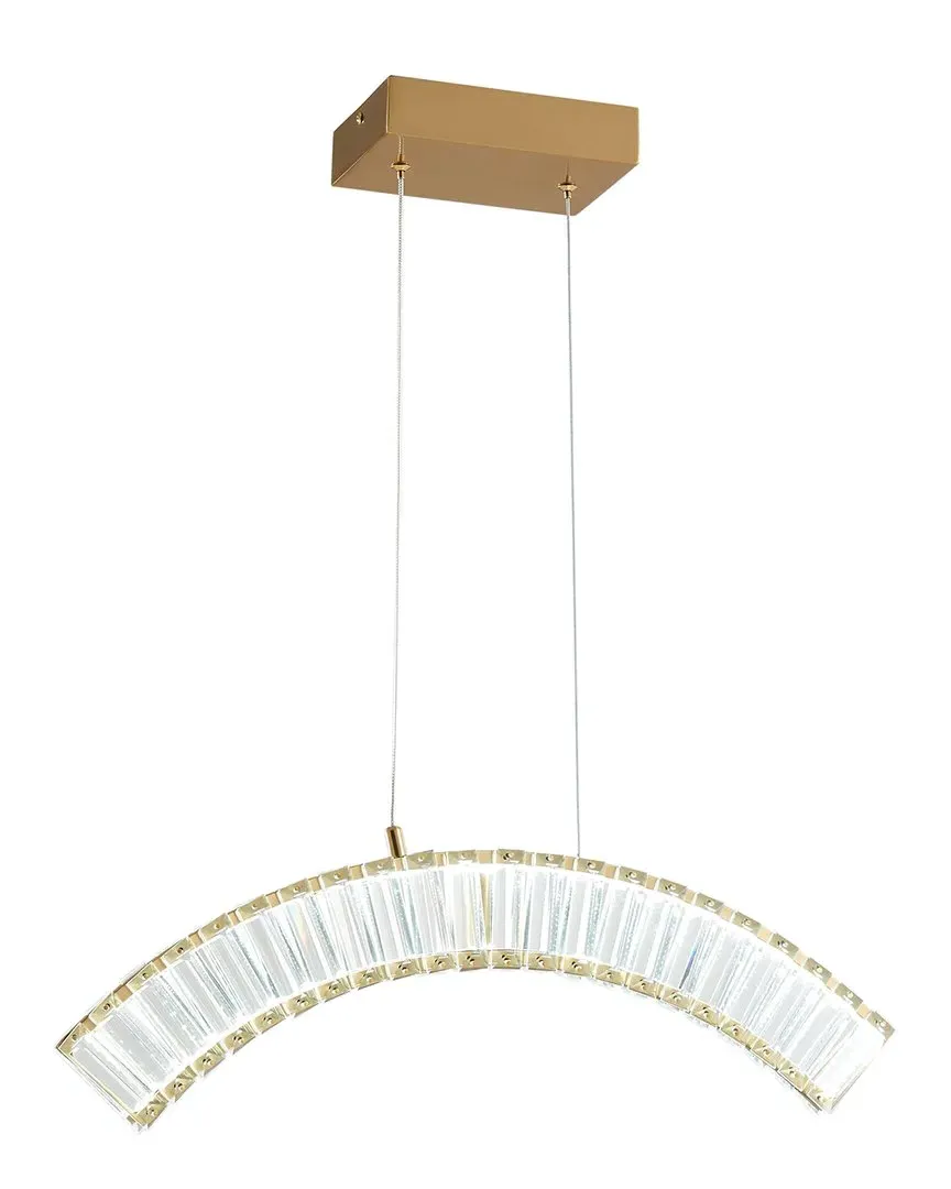 Sanford Arc LED Crystal Chandelier with CCT - Gold image