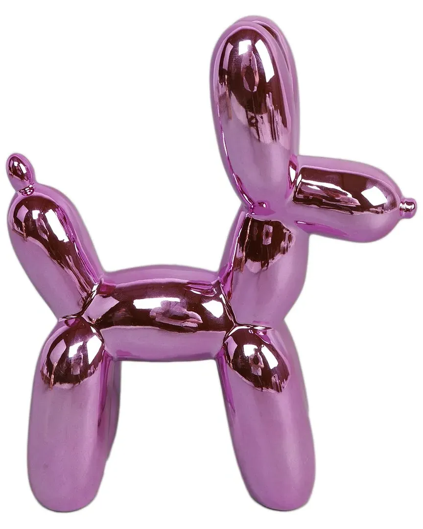 11in Ceramic Balloon Dog - Pink