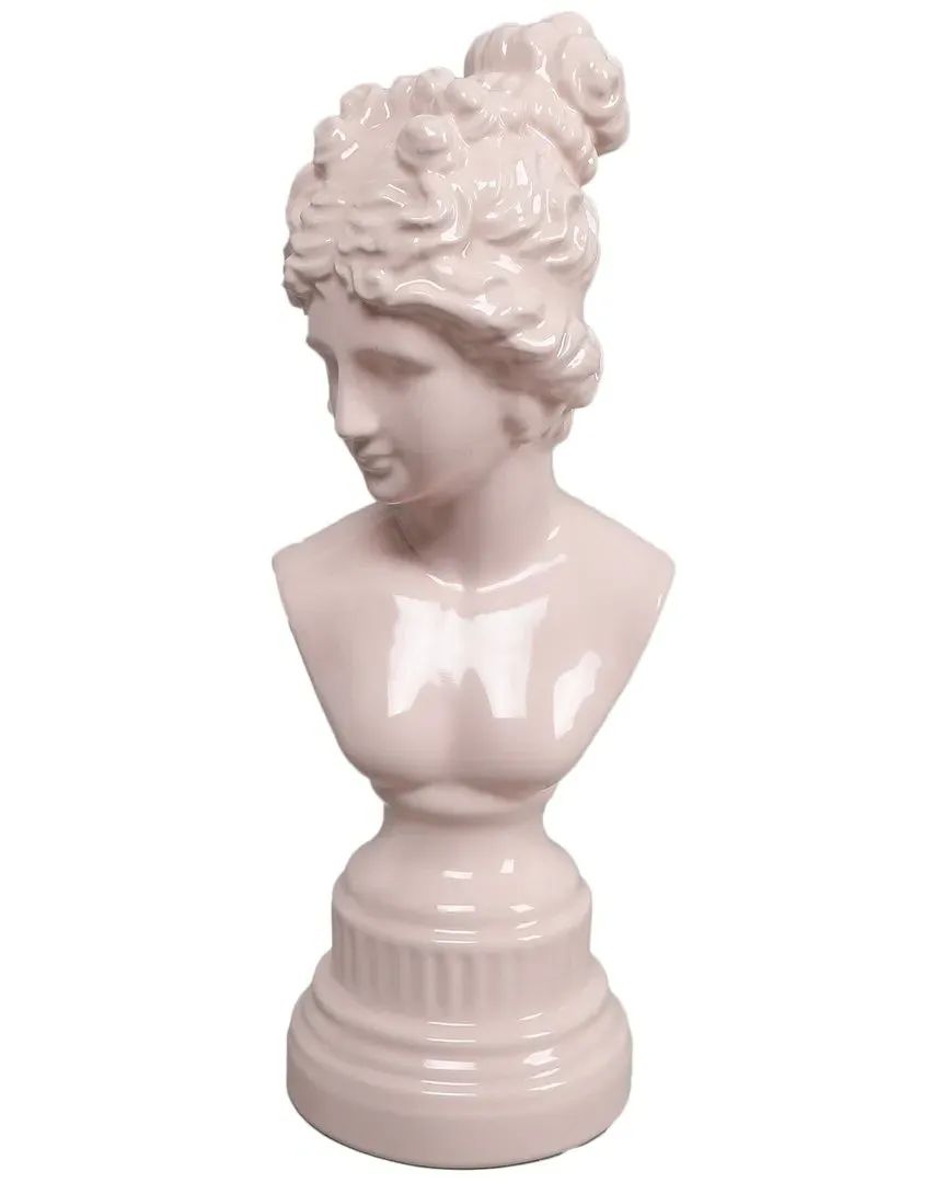 12in Ceramic Grecian Vase - Pink image