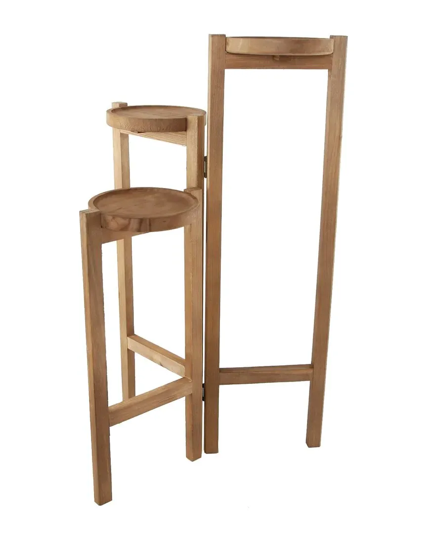 30in 3-Tier Planter Stand - Dark Brown, Wood image