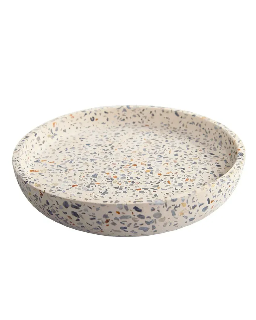 5.25in Terrazzo Plate - Natural, Cement image