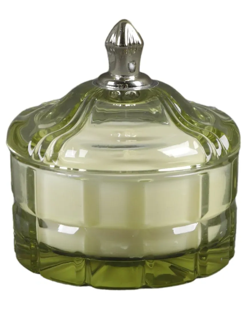 7oz Glass Vanity Candle - Green, Glass