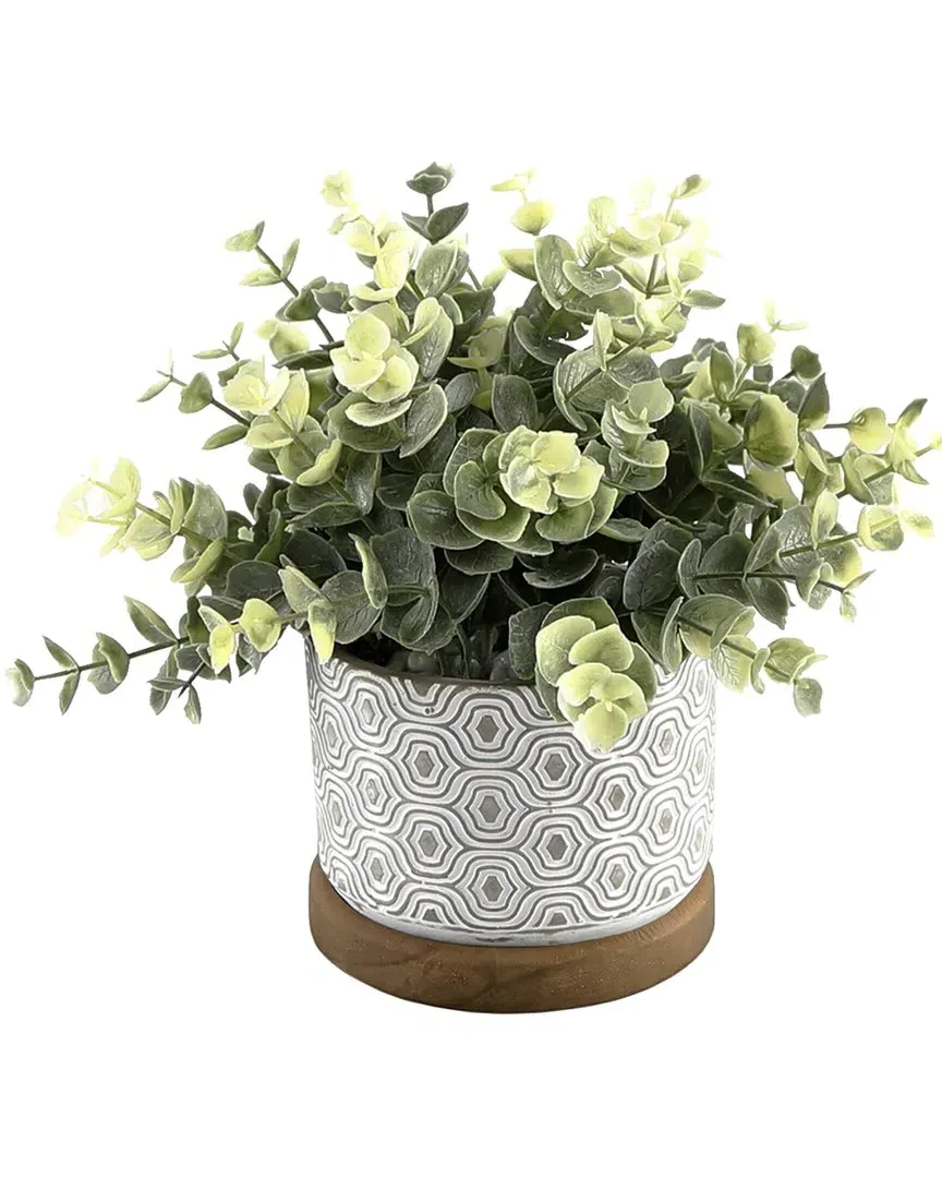 Set of 2 Eucalyptus & Tea Leaves - Gray image