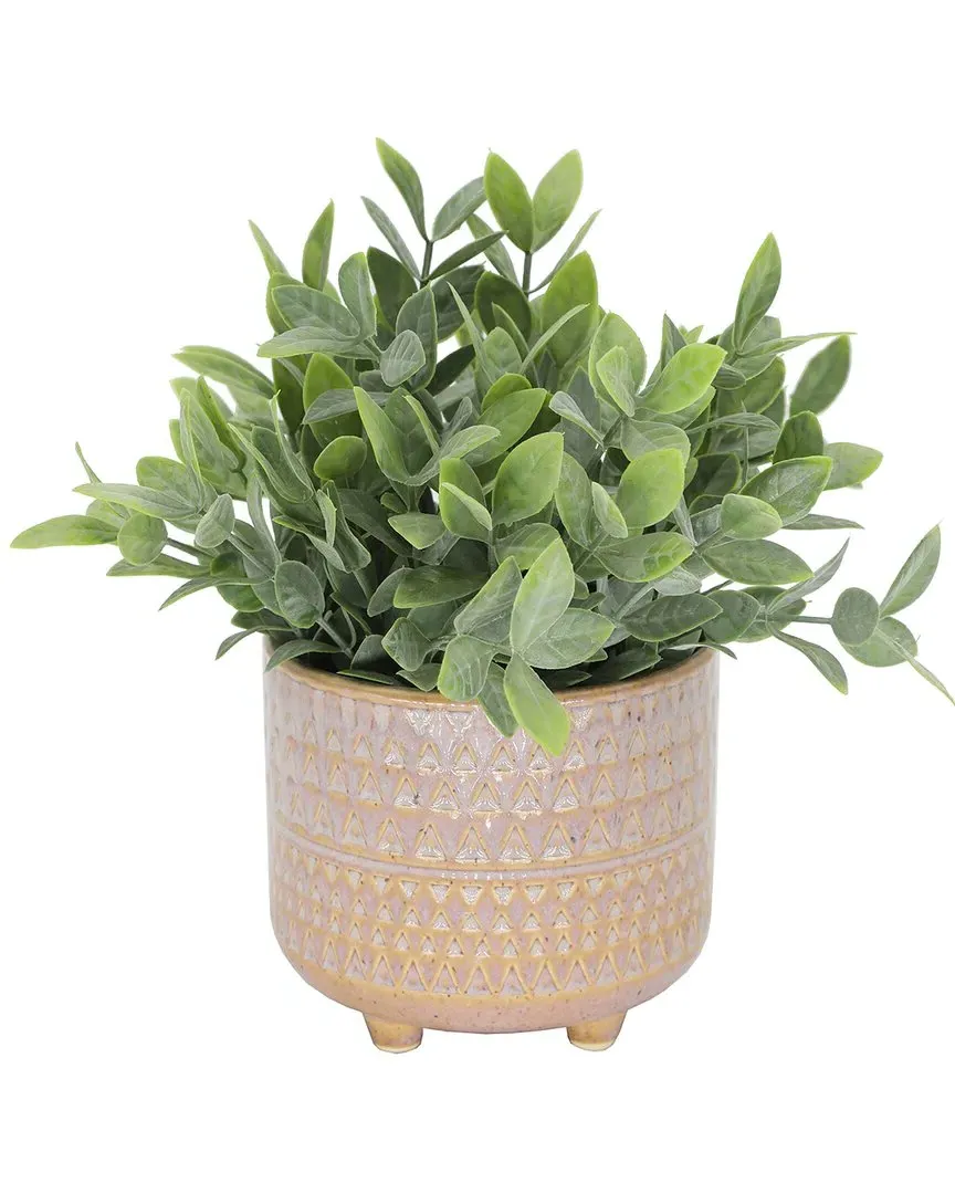 Tea Leaf Pharaoh Footed Planter - Mauve, Ceramic image