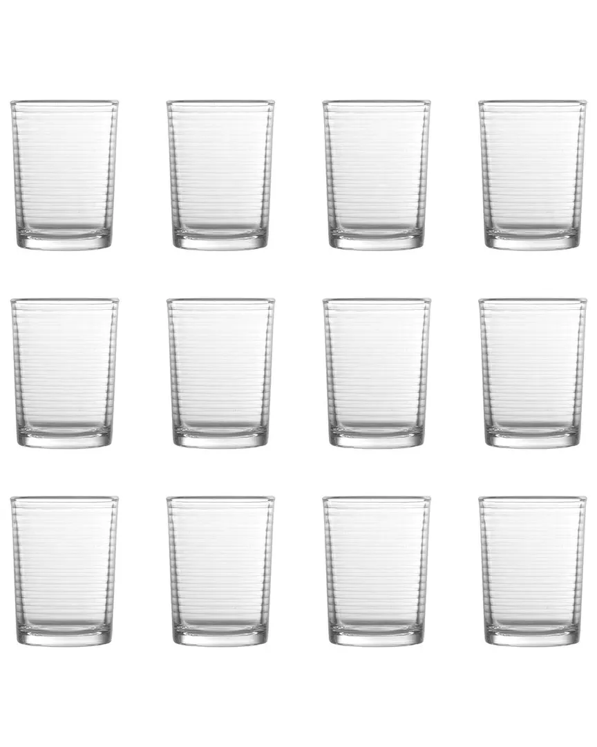 Arcade Everyday 8oz Stackable Glasses Set of 12 - Clear