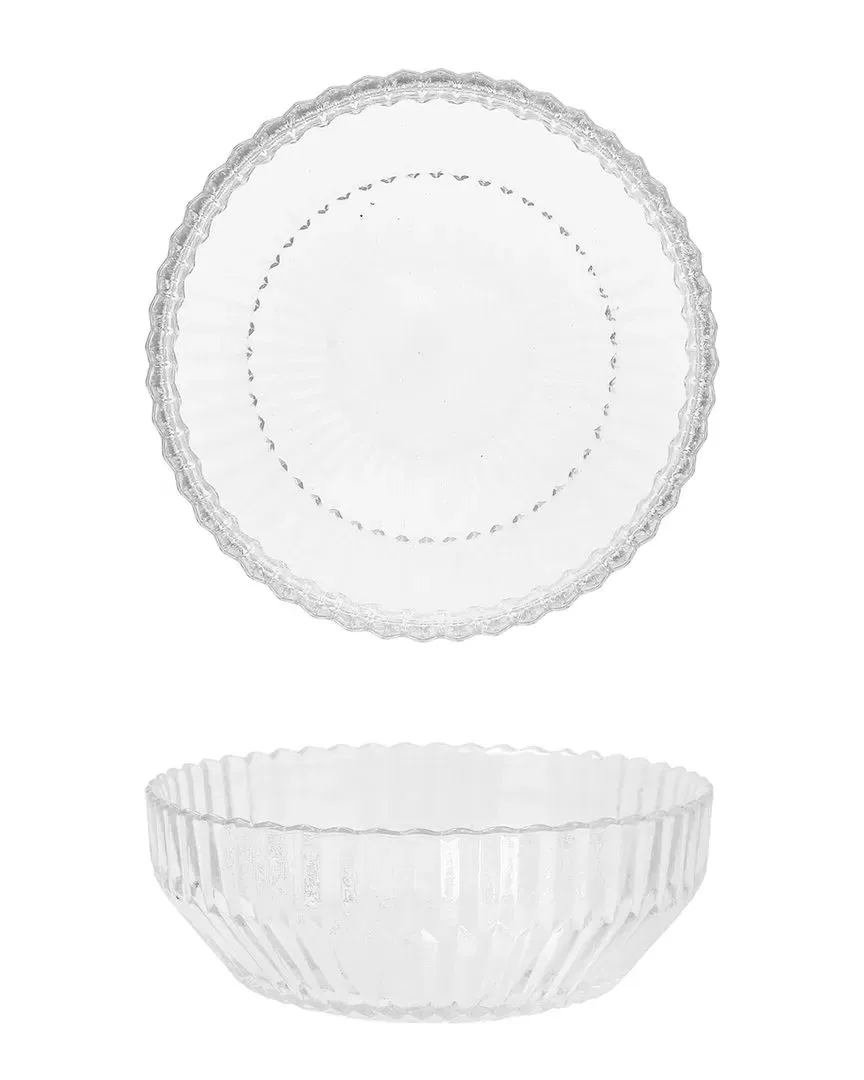 Archie Cereal Bowl Set of 4 - Clear, Glass image