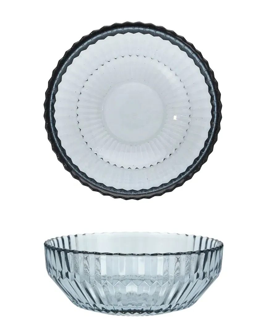 Archie Cereal Bowl Set of 4 - Dusk Gray, Glass