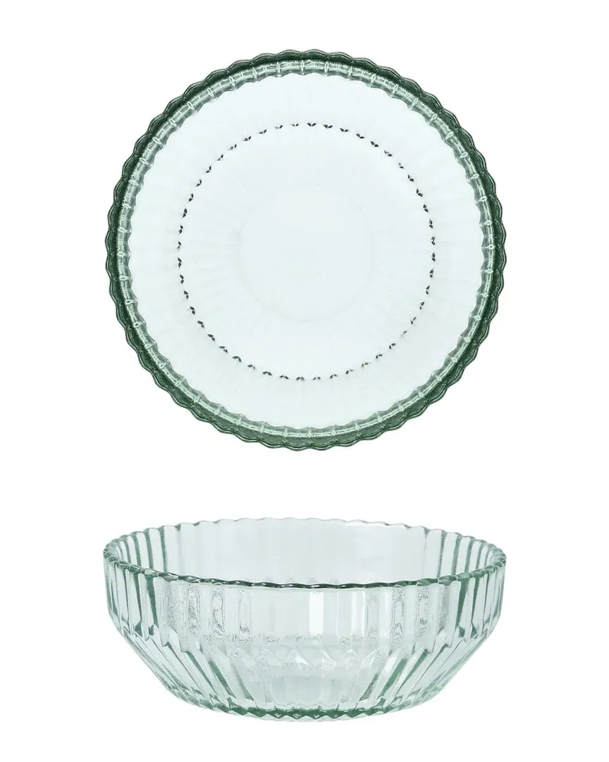 Archie Cereal Bowl Set of 4 - Verde Green, Glass