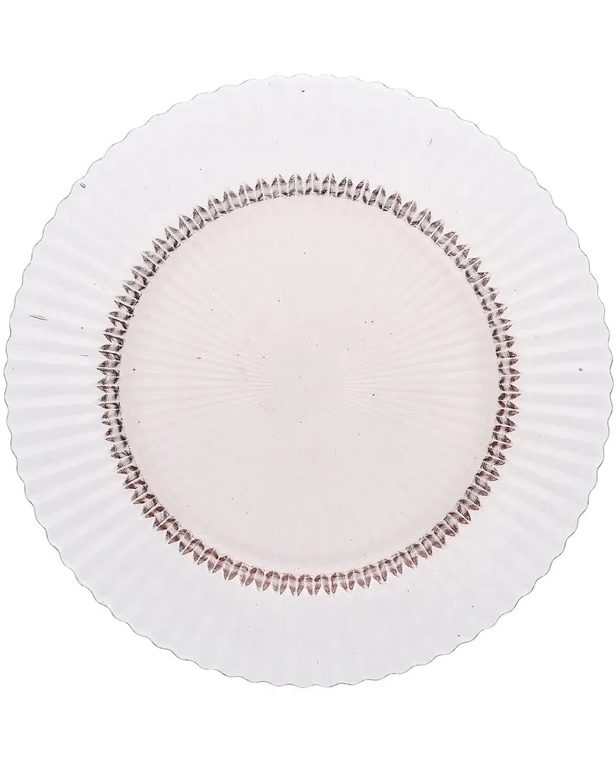 Archie Dinner Plates Set of 4 - Pink, Glass