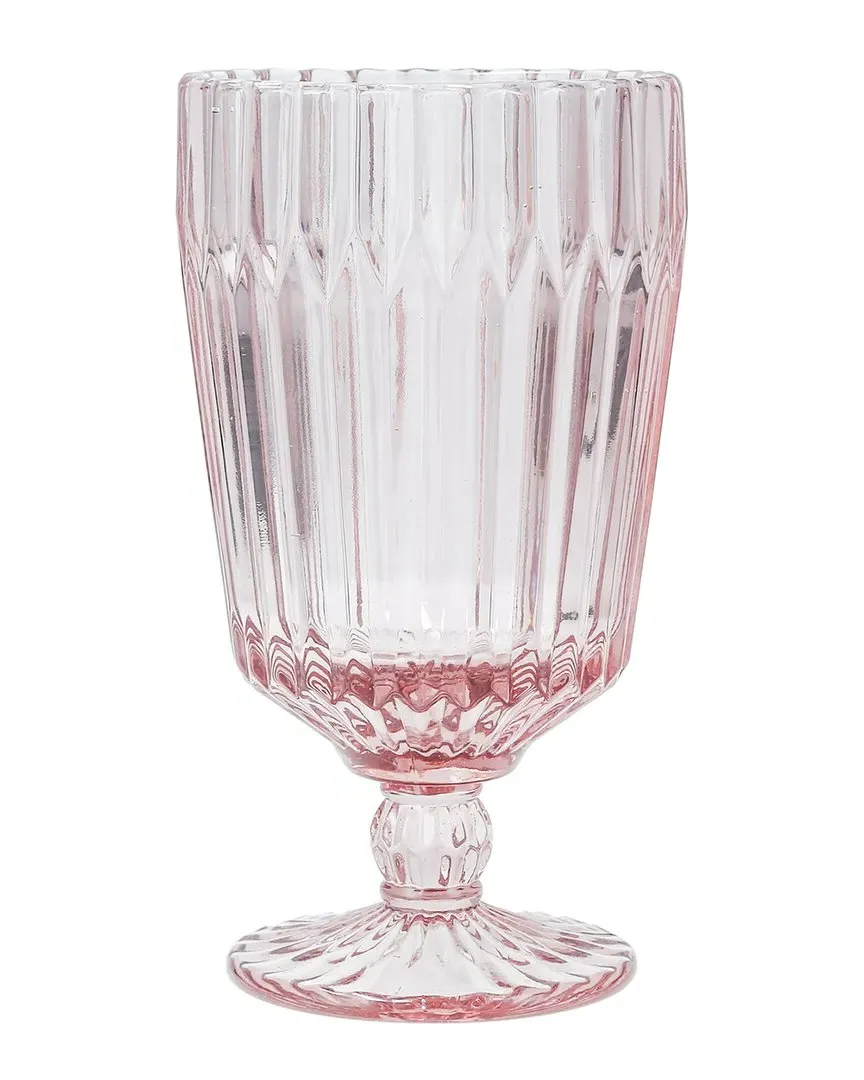 Archie Goblets Set of 6 - Pink, Glass