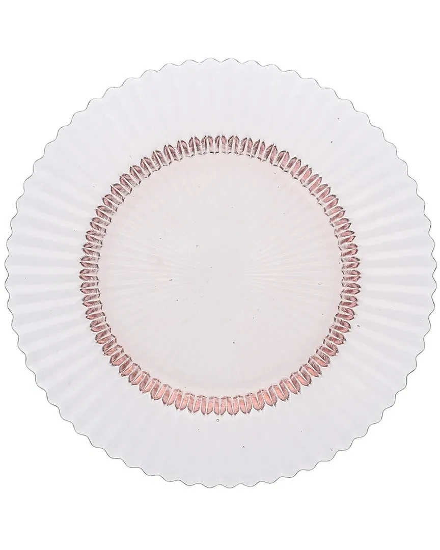 Archie Salad Plates Set of 4 - Pink, Glass image