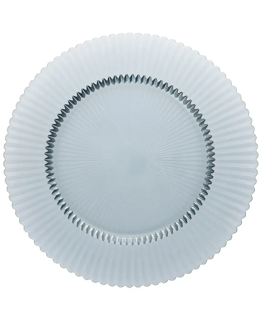 Archie Set of 4 Salad Plates - Dusk Gray, Glass