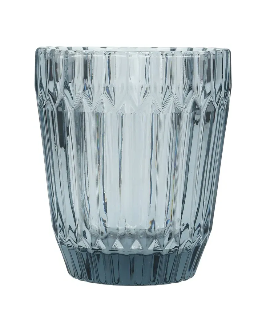 Archie Set of 6 Double Old Fashioned Glasses - Dusk Gray