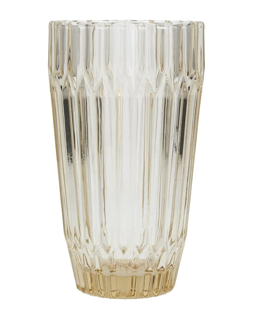 Archie Set of 6 Iced Beverage Glasses - Ginger Gold, Glass