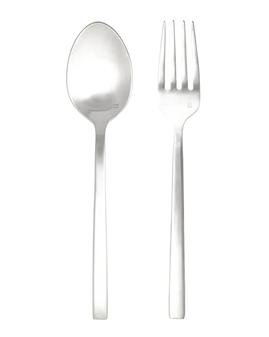 Arezzo 2pc Serving Set - Brushed Silver, Stainless Steel image