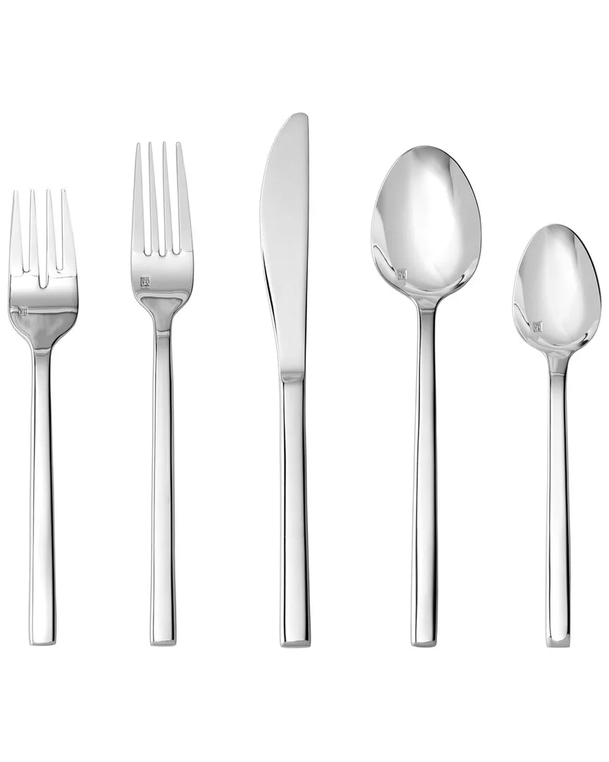 Arezzo 40pc Flatware Set Service for 8 - Silver, Stainless Steel image