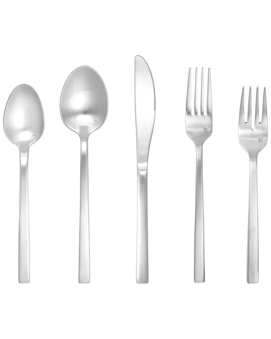 Arezzo 5pc Place Setting - Brushed Silver, Stainless Steel