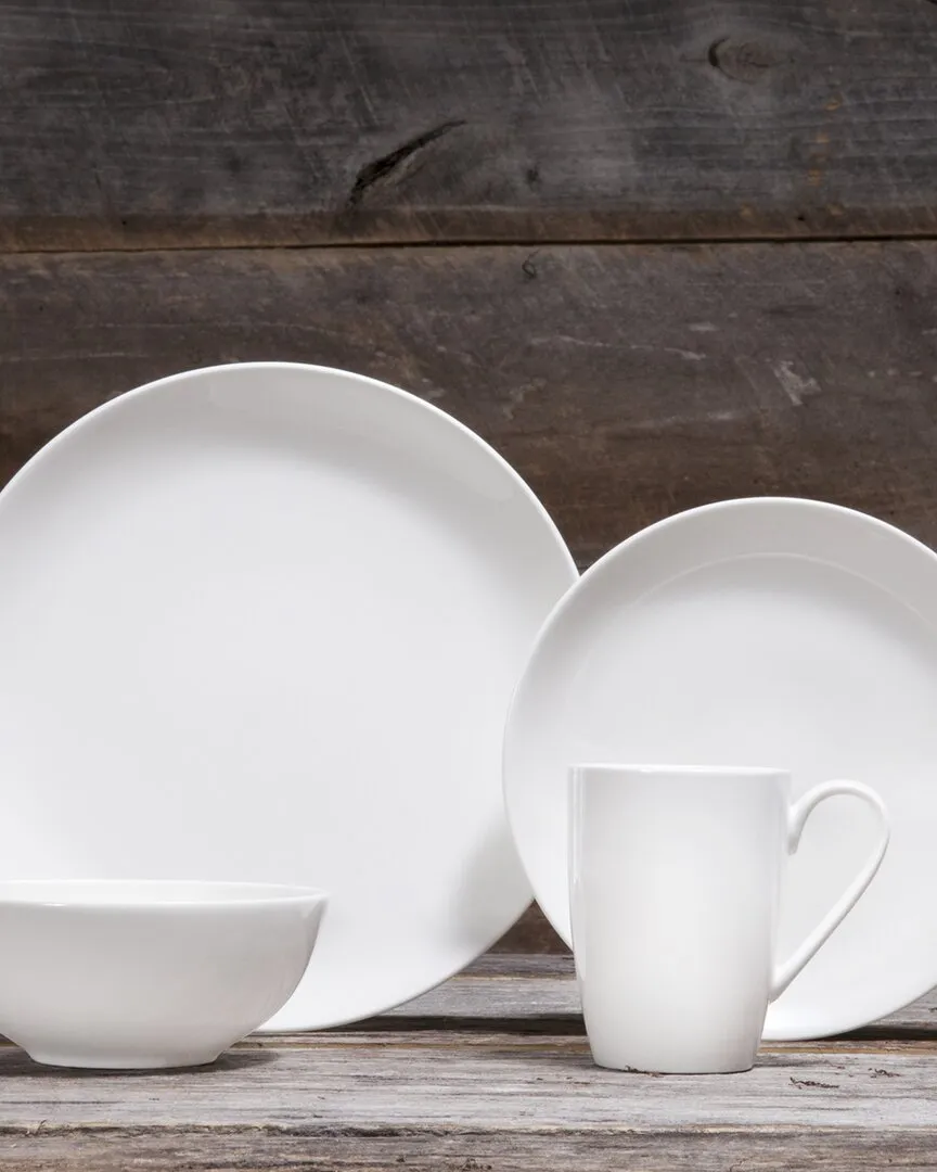 Caldera 16-Piece Dinnerware Set - White, Fine China image