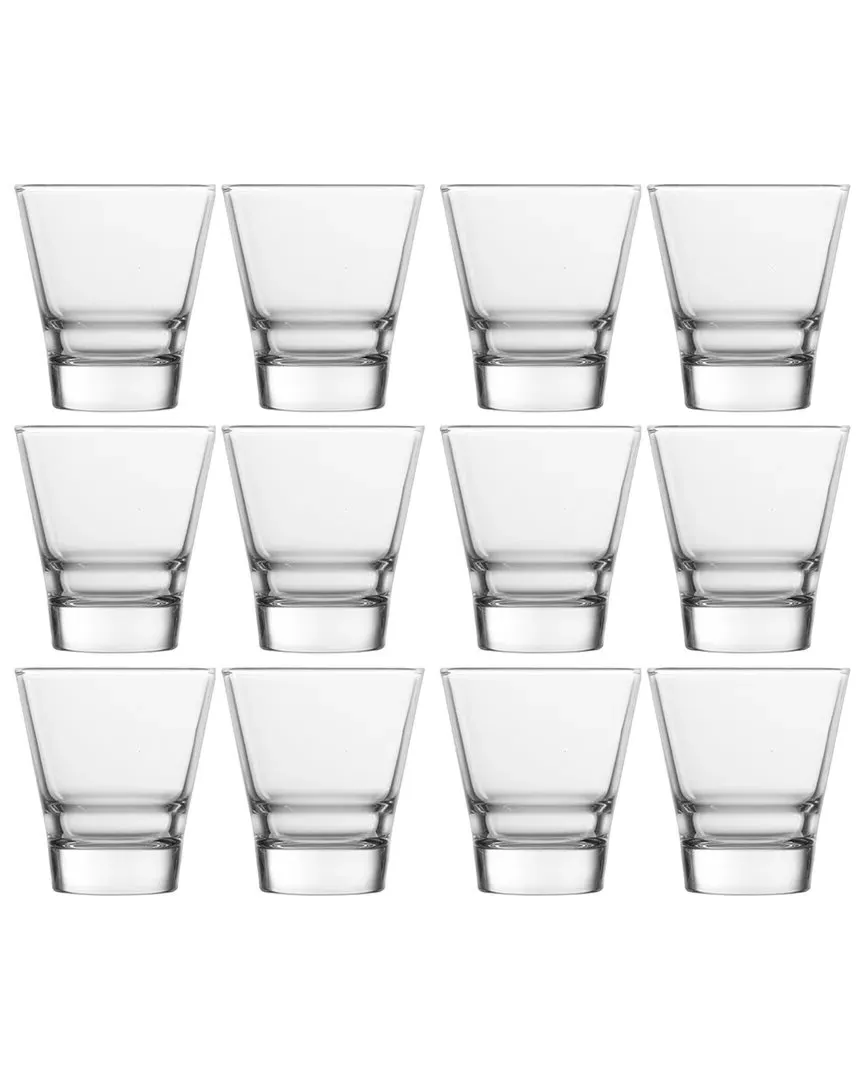 Chez Bistro 12oz Stackable Glasses Set of 12 - Clear image