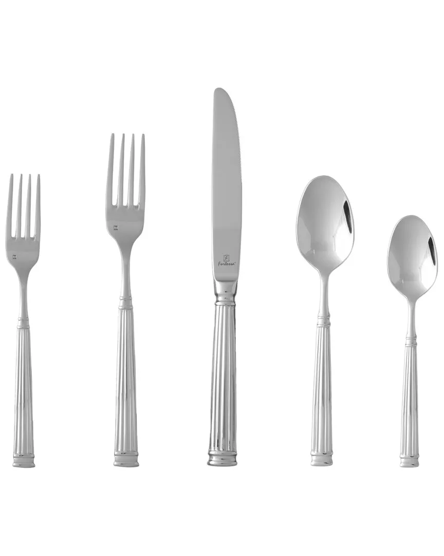Doria 5-Piece Flatware Set - Stainless Steel image