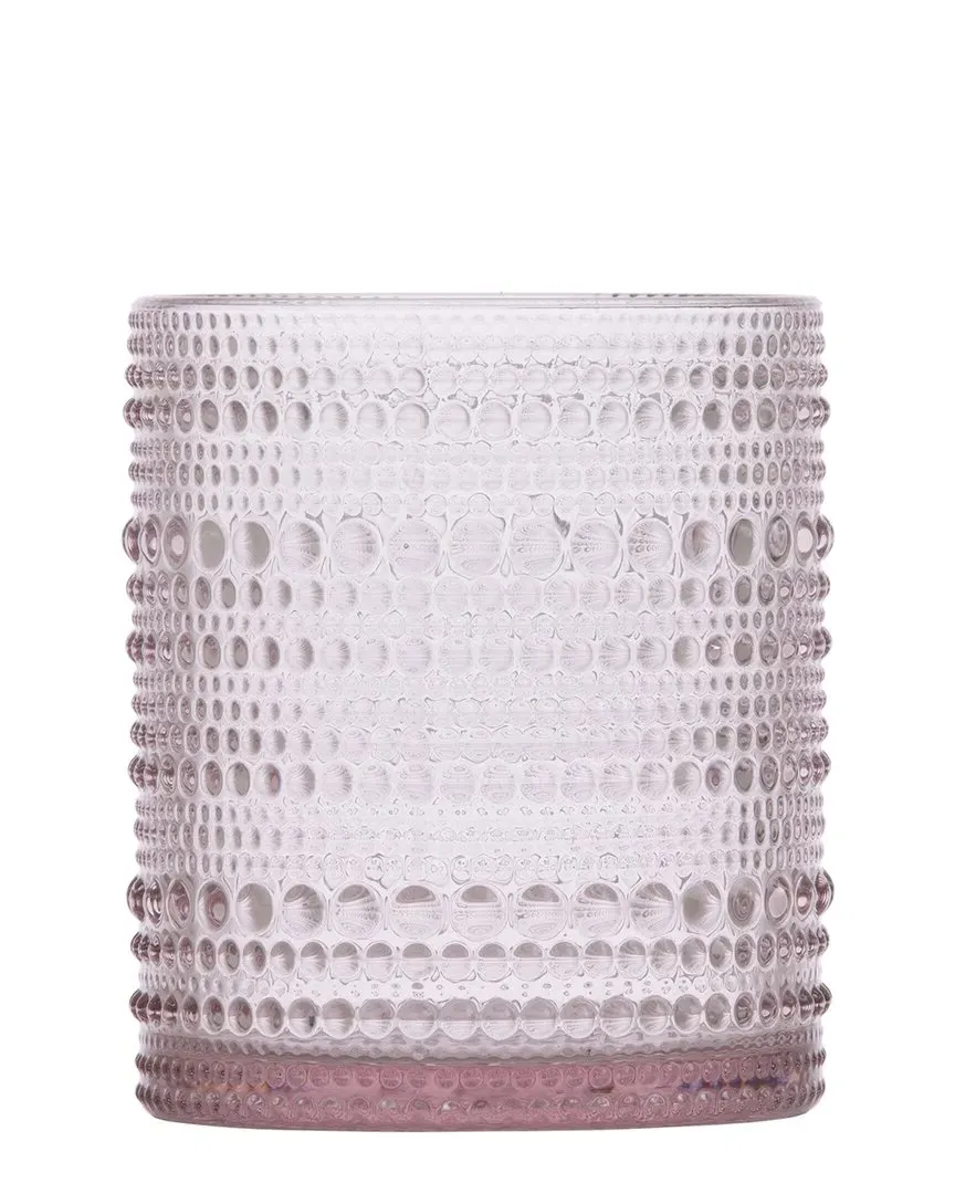 D&V Set of Six 10oz DOF Glasses - Pink image