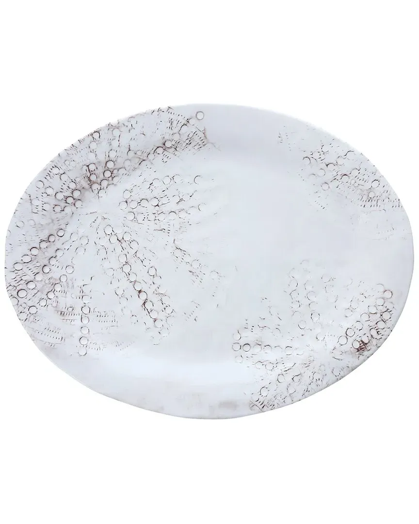 DVM Sanibel Oval Platter - White, Porcelain