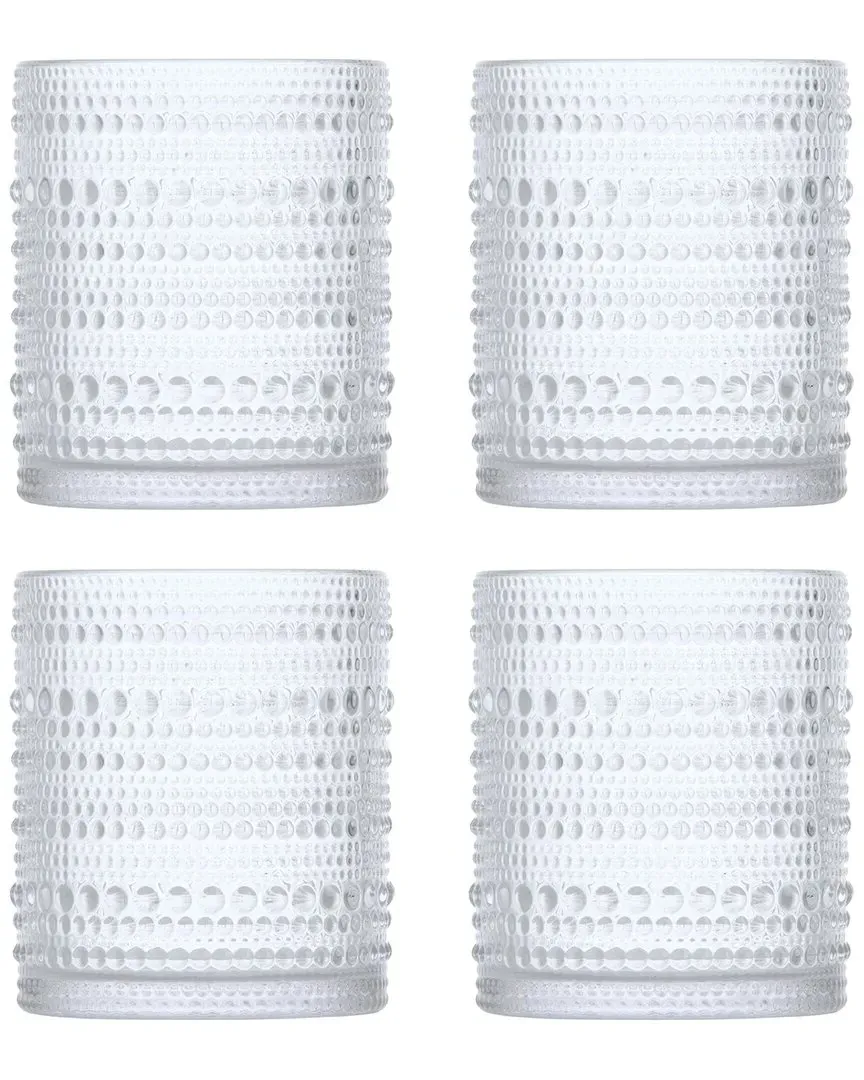 Jupiter 4pc Beverage Glasses - Clear, Glass image