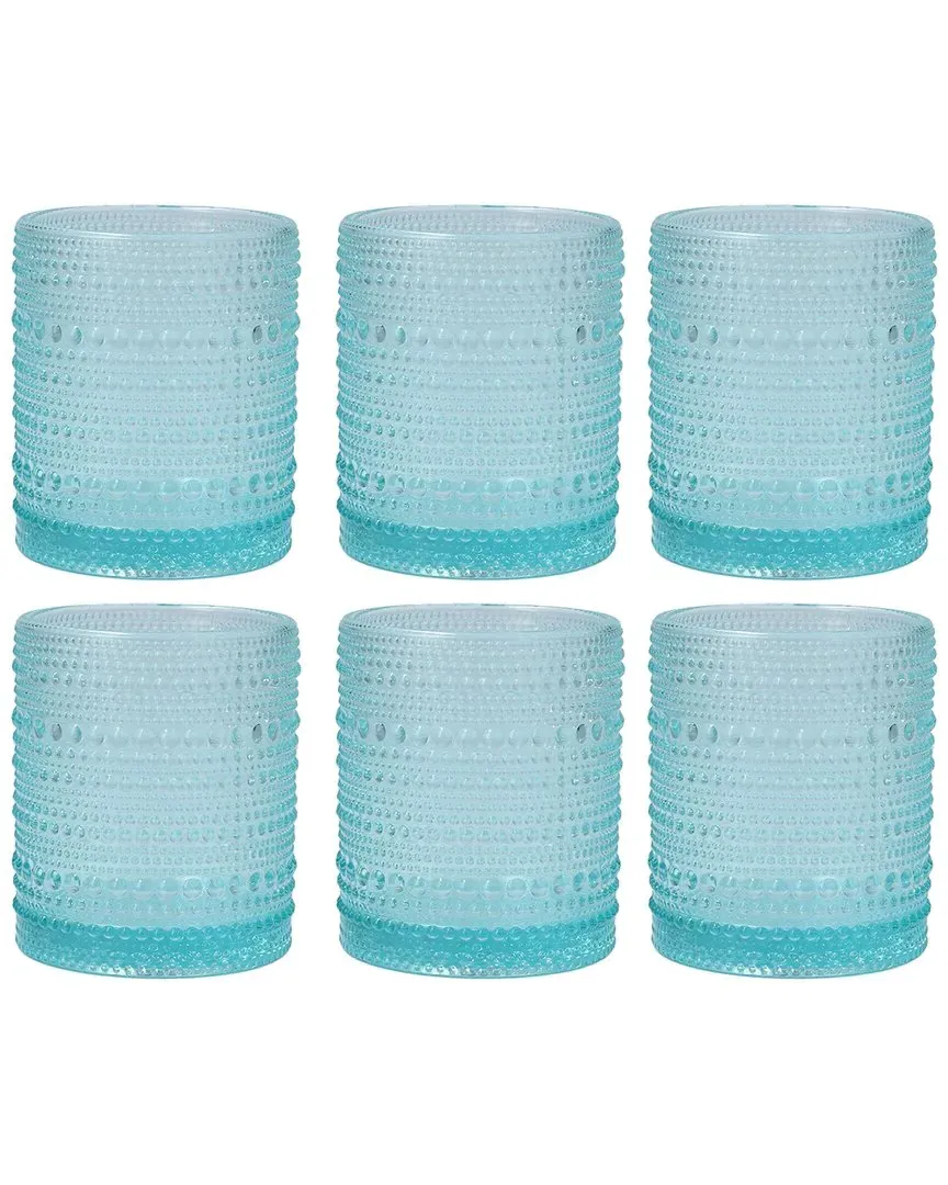Jupiter 6pc Old Fashioned Glasses - Pool Blue, Glass