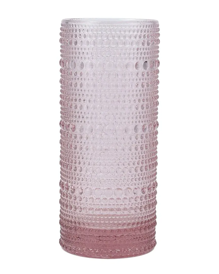 Jupiter Set of 6 Collins Glasses - Pink, Glass