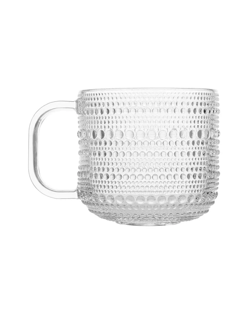 Jupiter Set of 6 Glass Coffee Cups - Clear