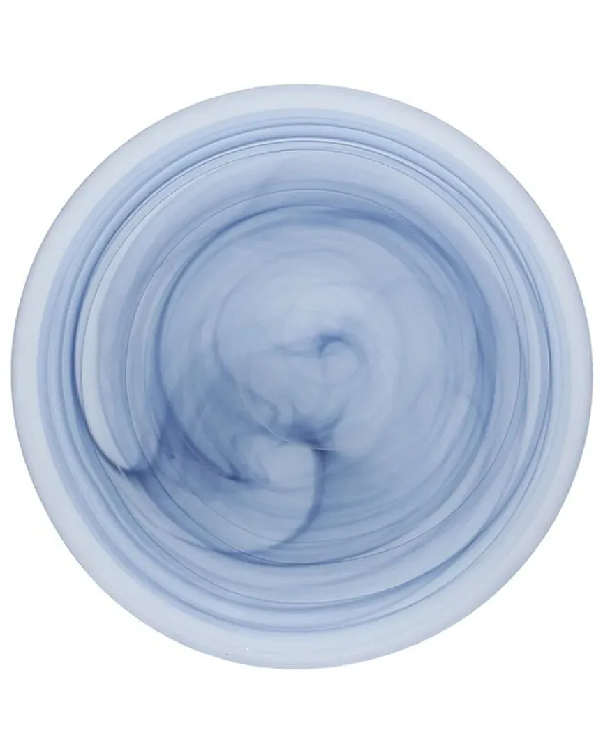 La Jolla Set of 4 Bread & Butter Plates - Ink Blue, Glass