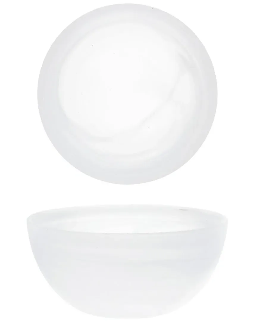 La Jolla Set of 4 Cereal Bowls - White, Glass