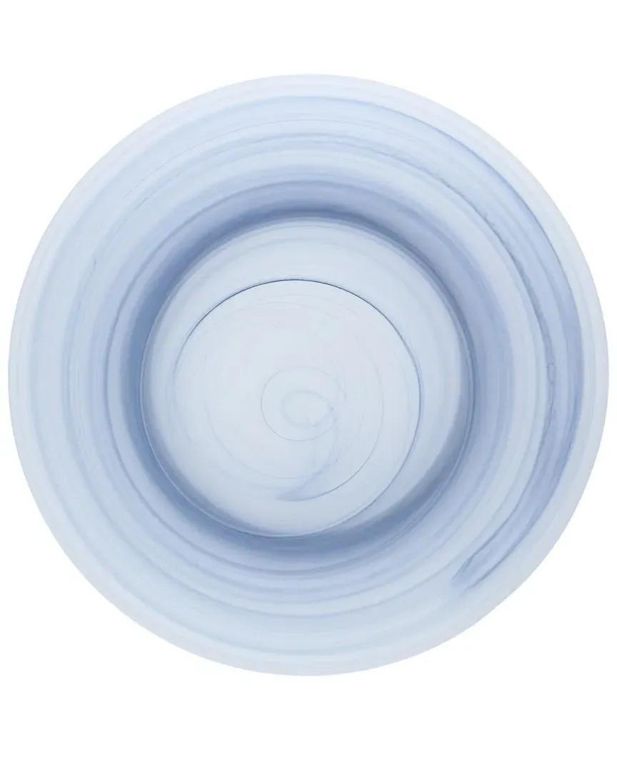La Jolla Set of 4 Charger Plates - Ink Blue, Glass