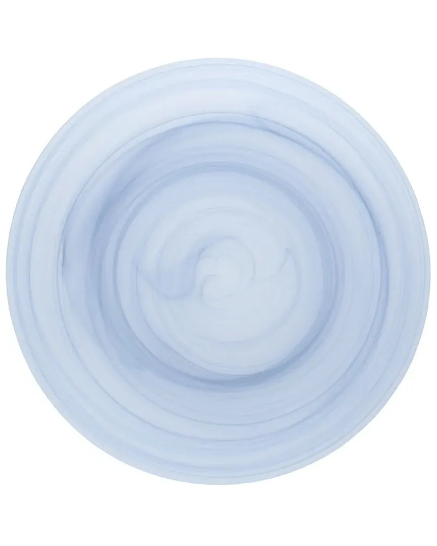 La Jolla Set of 4 Dinner Plates - Ink Blue, Glass