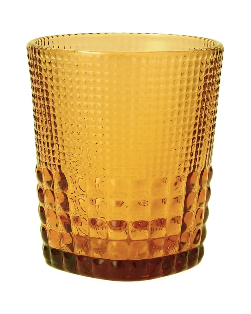 Malcolm Set of 6 Double Old Fashioned Glasses - Amber, Glass image