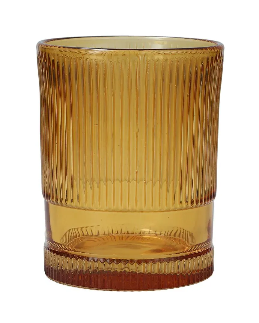 Noho Set of 4 Iced Beverage Glasses - Amber, Glass image