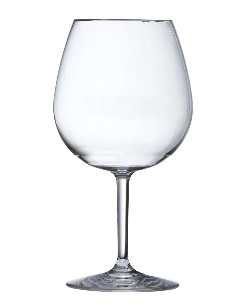 OutSide Set of 6 Red Wine Glasses - Clear, Copolyester image