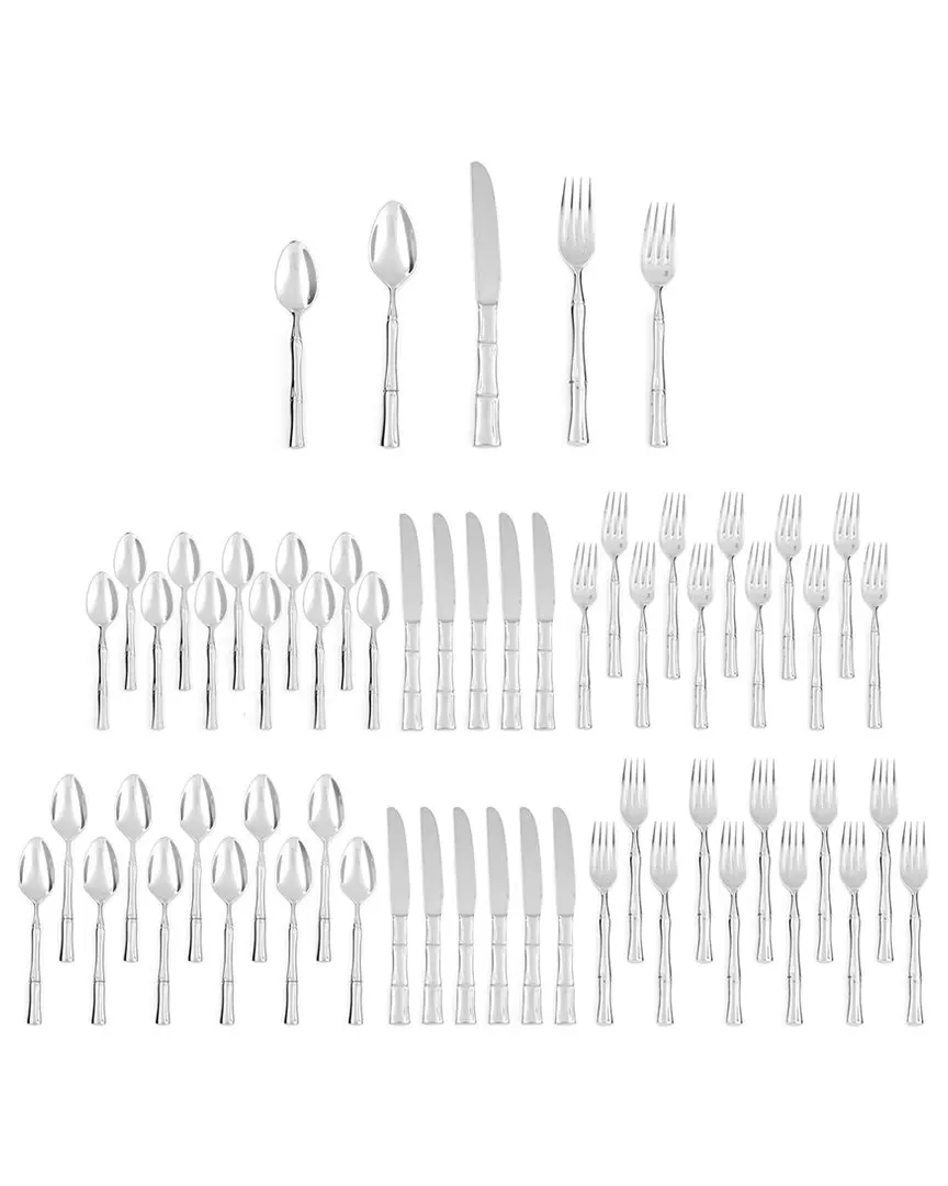 Royal Pacific 60-Piece Flatware Set - Silver, Stainless Steel