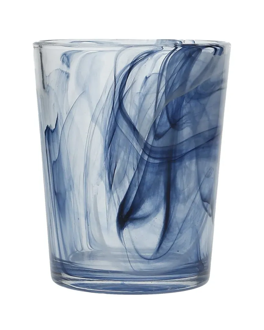 Set of 6 Swirl Double Old Fashioned Glasses - Ink image