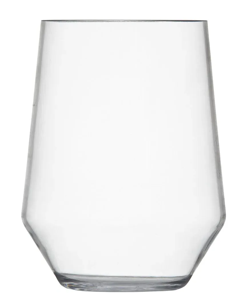 Sole Set of 6 Stemless Wine Glasses - Clear, Copolyester