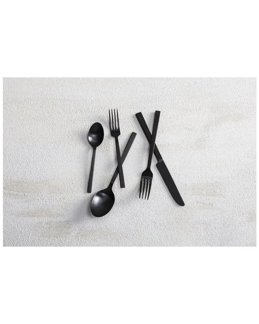 Viggo 20pc Cutlery Set - Black, Stainless Steel